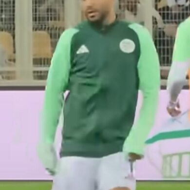 Riyad Mahrez à l’entraînement avec l’Algérie
