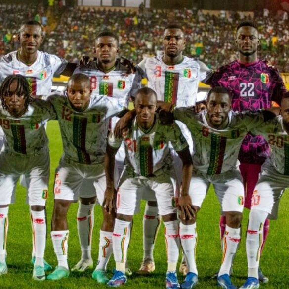 Équipe nationale du Mali avant un match