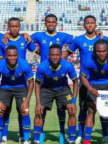 Les Taifa Stars de Tanzanie en photo d’équipe.