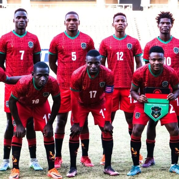 Équipe nationale du Malawi avant un match