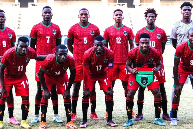Équipe nationale du Malawi avant un match