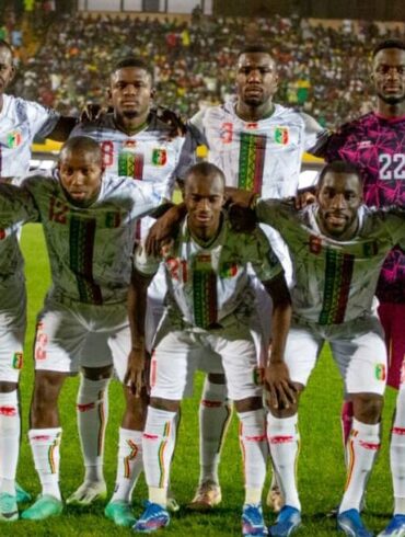 Équipe nationale du Mali avant un match