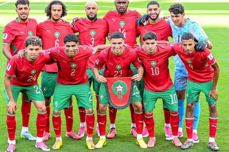 Les Lions de l’Atlas avant un match en 2026