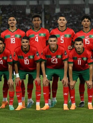 Équipe du Maroc U23 avant un match