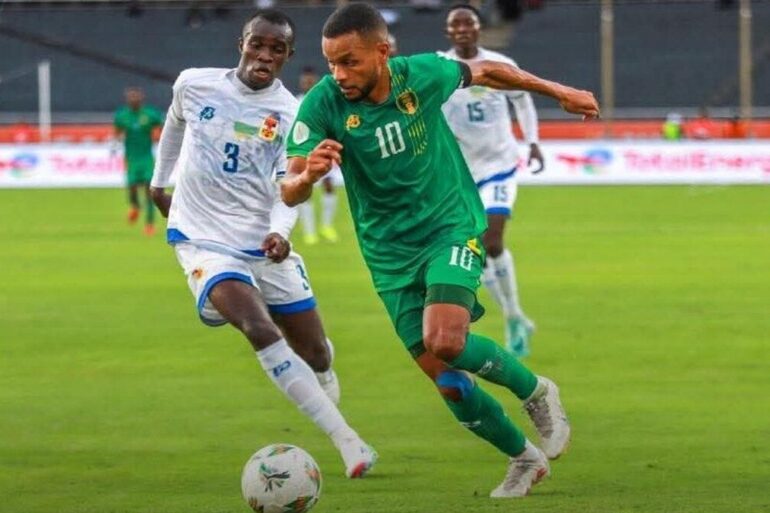 Joueurs de la Mauritanie lors d’une rencontre internationale.