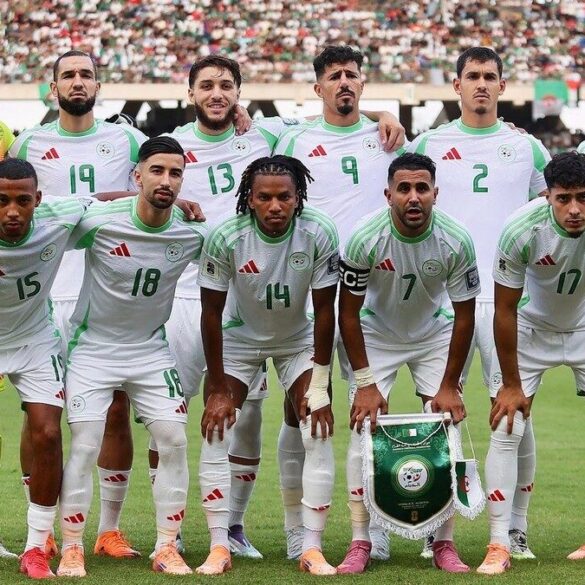 Équipe d’Algérie avant un match international