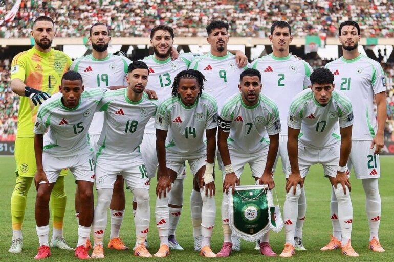 Équipe d’Algérie avant un match international