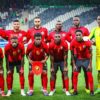 Équipe nationale du Mozambique avant un match