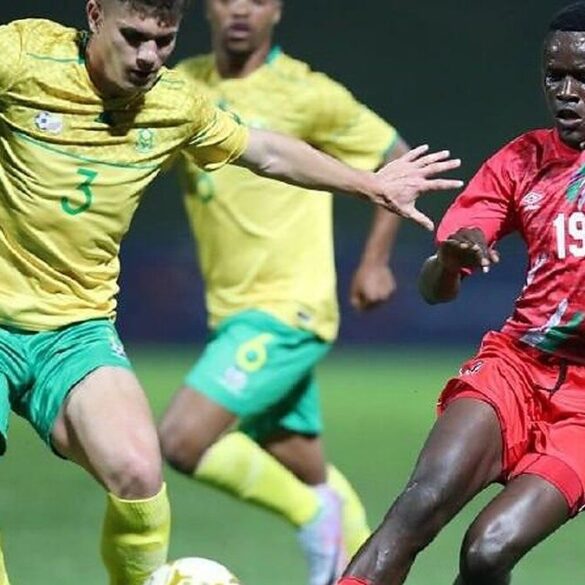 Bethuel Muzeu en action avec la sélection de Namibie