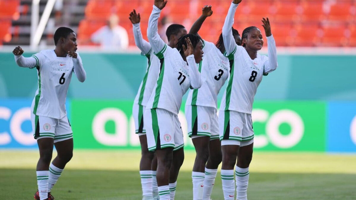 Les Flamingos du Nigeria U17 féminin lors d’une compétition internationale. Les Nigérianes ont battu le Ghana 4-2 au tournoi WAFU B.