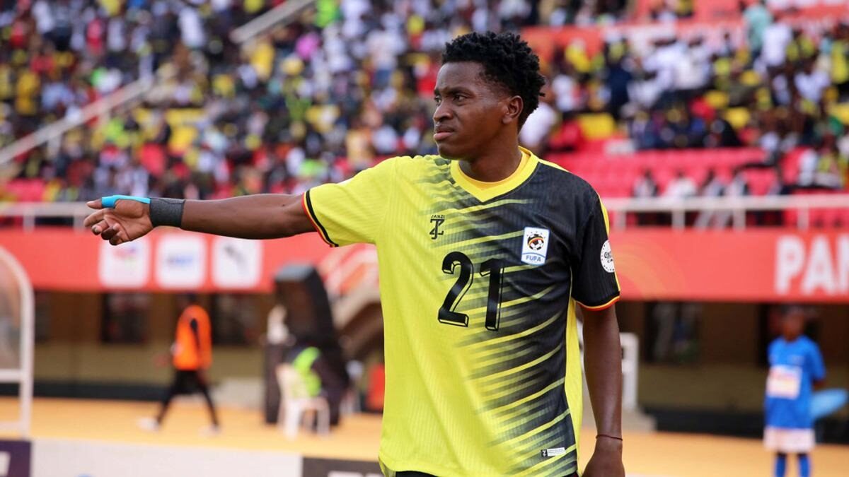 Un joueur de la sélection ougandaise lors d’un match international.