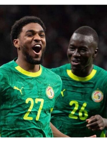 Joueurs du Sénégal célébrant en sélection