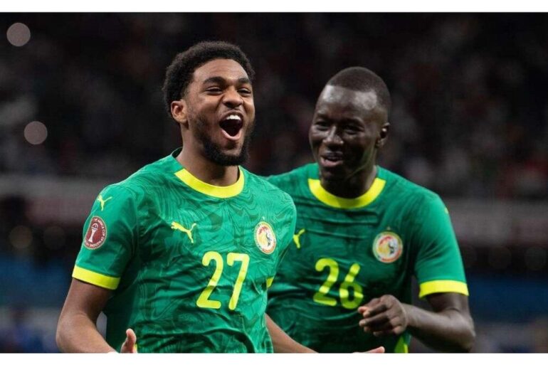 Joueurs du Sénégal célébrant en sélection
