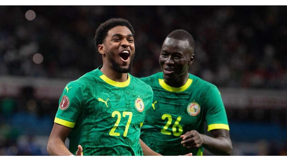 Joueurs du Sénégal célébrant en sélection