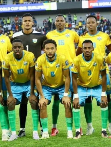 Équipe nationale du Rwanda avant un match