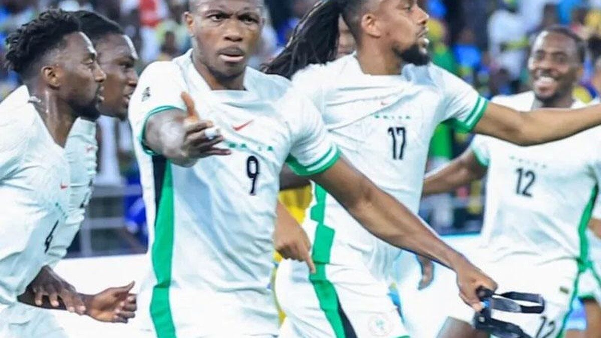 Équipe nationale du Nigeria lors d’une rencontre internationale.