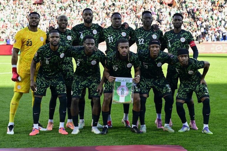 Équipe du Nigeria avant un match international