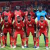 Équipe de Guinée-Bissau avant un match