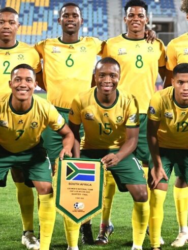 Équipe d’Afrique du Sud U20 avant un match