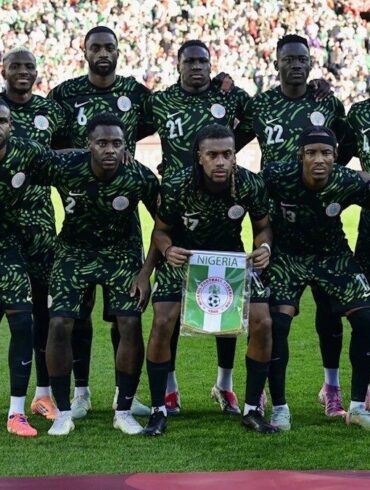 Sélection du Nigeria avant une rencontre internationale