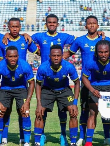 Les Taifa Stars de Tanzanie en photo d’équipe.