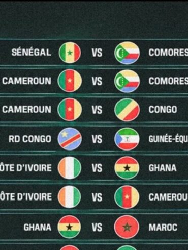 Visuel présentant plusieurs affiches de sélections africaines pendant la trêve internationale