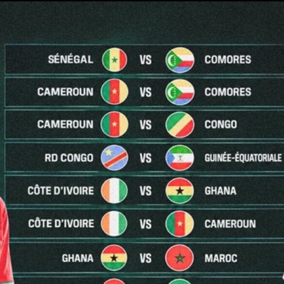 Visuel présentant plusieurs affiches de sélections africaines pendant la trêve internationale