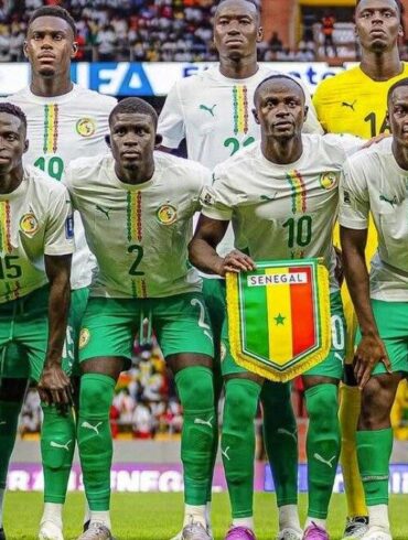 Équipe du Sénégal avant un match international