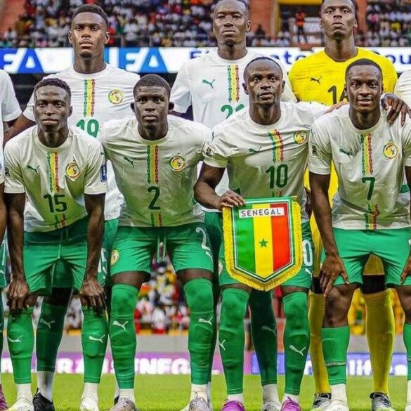 Équipe du Sénégal avant un match international