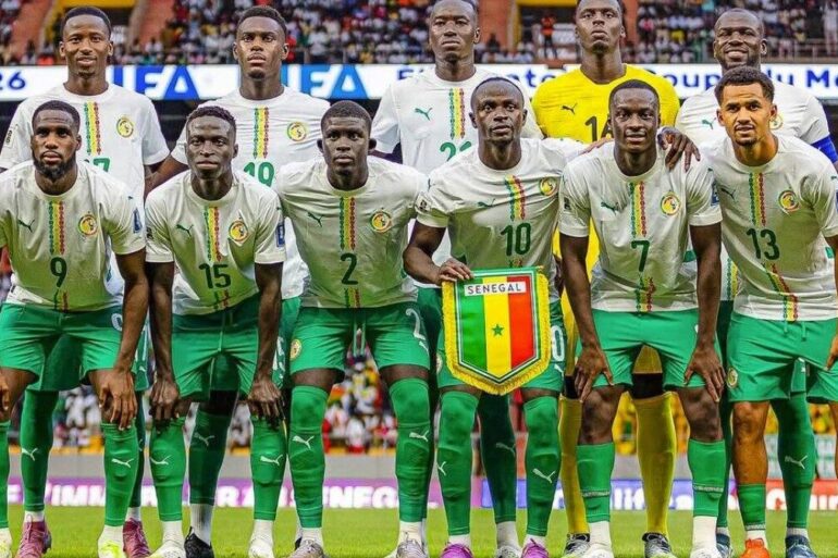 Équipe du Sénégal avant un match international