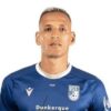 Portrait du footballeur marocain Yacine Bammou en tenue de Dunkerque