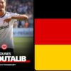 Younes Ebnoutalib avec l’Eintracht Francfort, au cœur d’un choix international entre le Maroc et l’Allemagne.