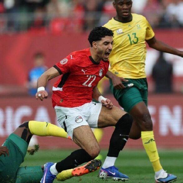 Joueurs d’Afrique du Sud lors d’un match international