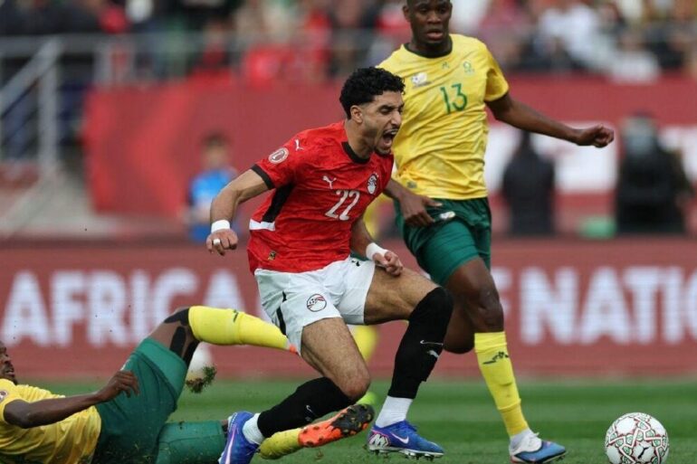Joueurs d’Afrique du Sud lors d’un match international