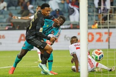 Action offensive d’Orlando Pirates en match de football sud-africain