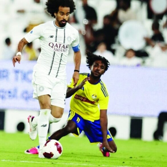 Yacine Brahimi en action avec Al-Gharafa