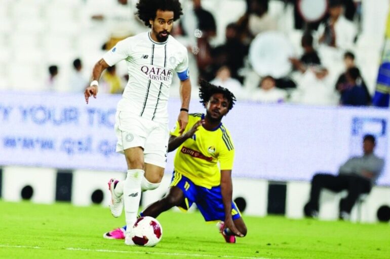 Yacine Brahimi en action avec Al-Gharafa