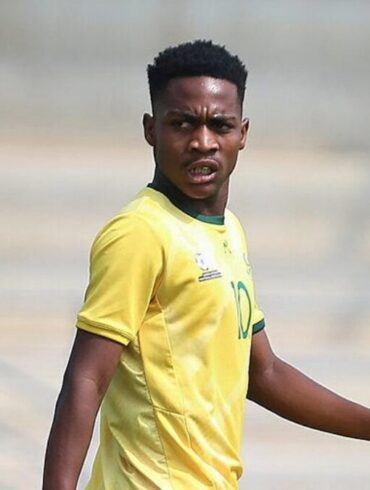 Joueur de l’Afrique du Sud U23 pendant un match