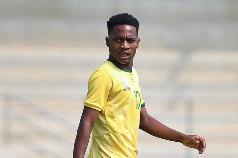 Joueur de l’Afrique du Sud U23 pendant un match