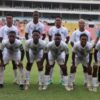Équipe U23 de Namibie au stade avant un match contre l’Angola