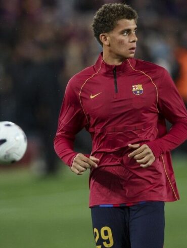 Hamza Abdelkarim à l’entraînement avec le FC Barcelone
