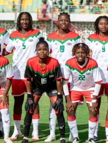 Les Étalons Dames du Burkina Faso lors d’une séance de préparation