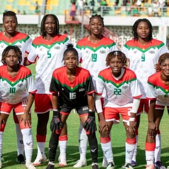 Les Étalons Dames du Burkina Faso lors d’une séance de préparation