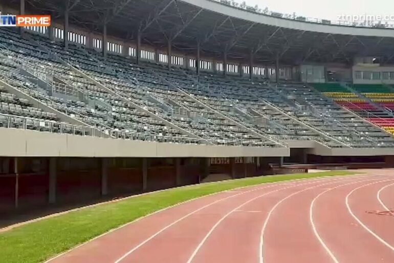 National Sports Stadium de Harare avant Zimbabwe-RD Congo