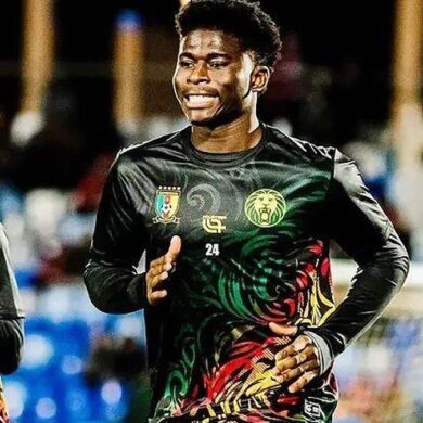 Carlos Baleba avec la sélection camerounaise