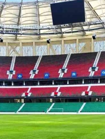 Vue intérieure du stade Talanta à Nairobi au Kenya