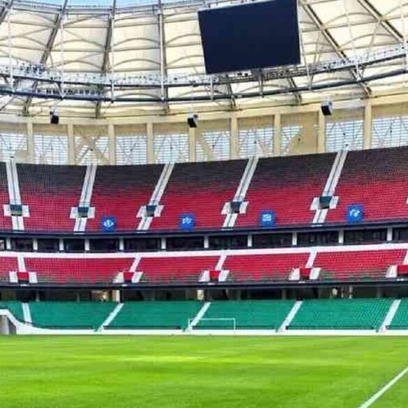 Vue intérieure du stade Talanta à Nairobi au Kenya