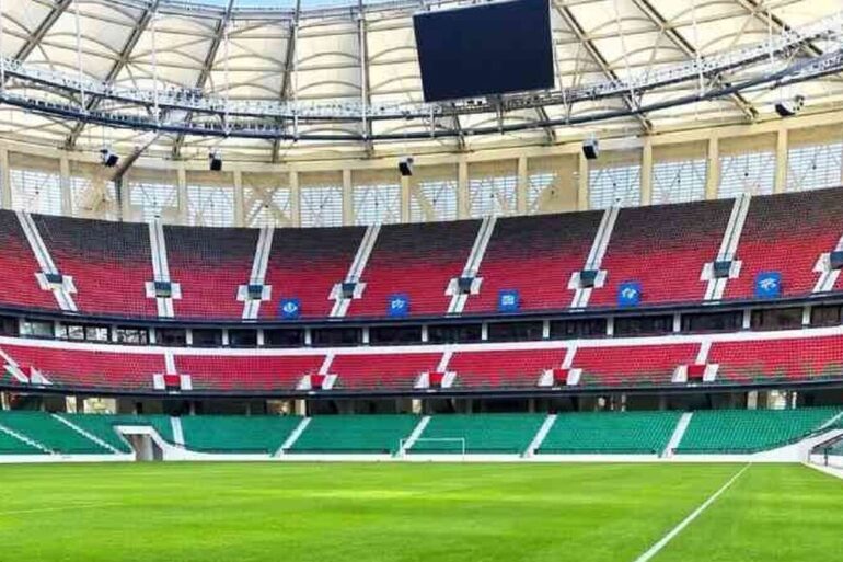 Vue intérieure du stade Talanta à Nairobi au Kenya