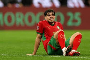Footballeur international marocain lors d’une rencontre à onze, archive ; non Maroc–Libye futsal