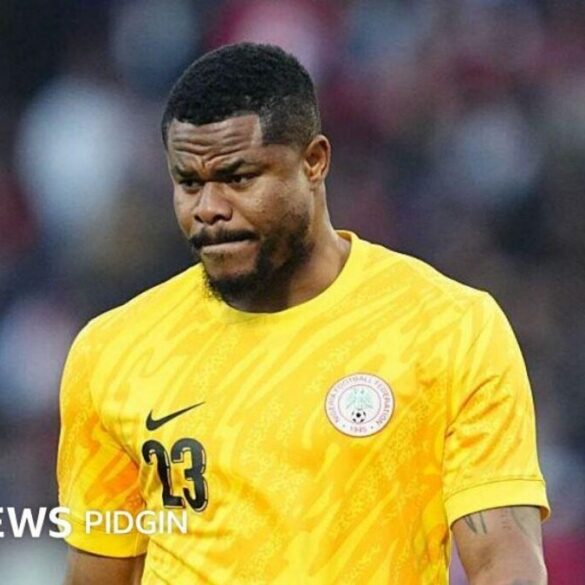 Joueur des Super Eagles du Nigeria après un match